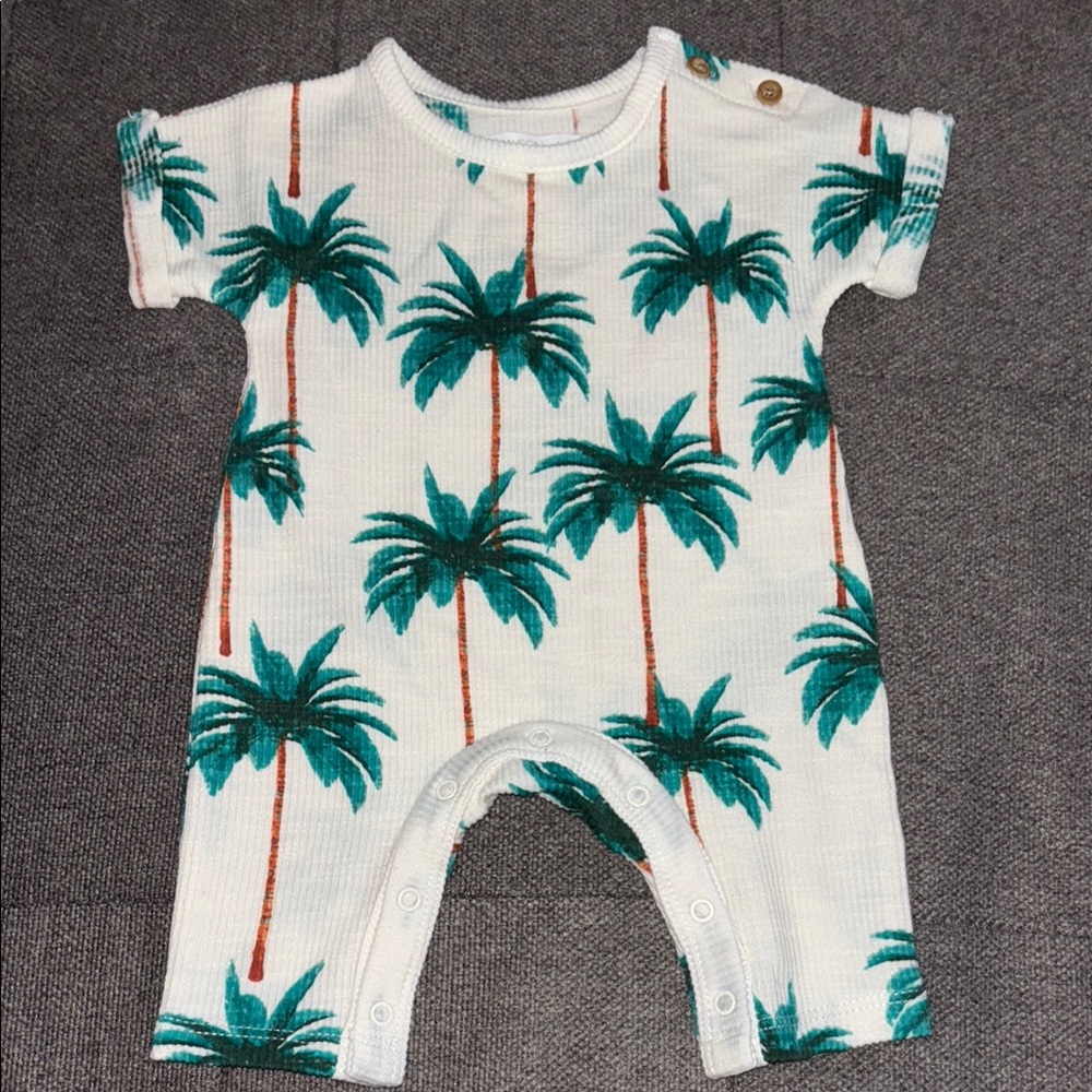 Tropical Palm Tree Baby Onesie